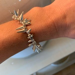 Stella & Dot Edgy and Fun Silver Bracelet